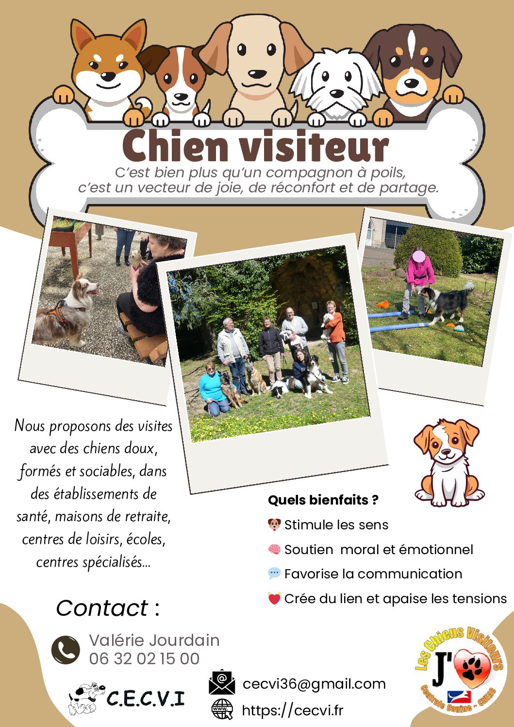 flyer chien visiteur